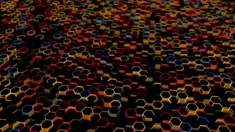 Stock Video Abstract Neon Honeycomb Live Wallpaper for PC - Free Live Wallpaper