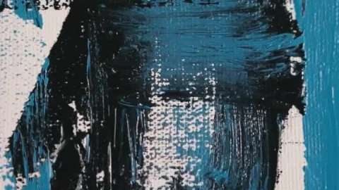 Stock Video Abstract Painting With Blue Black And White Live Wallpaper for PC - Free Live Wallpaper