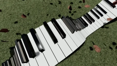 Stock Video Abstract Piano And A Guitar Live Wallpaper for PC - Free Live Wallpaper
