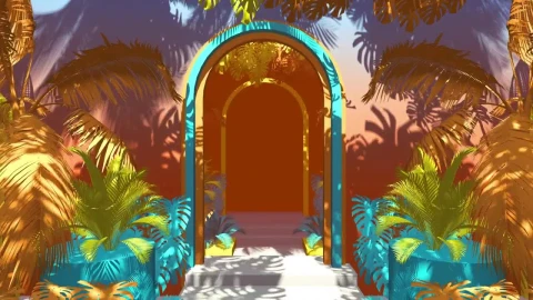 Stock Video Abstract Tropical Structures D Render Live Wallpaper for PC - Free Live Wallpaper