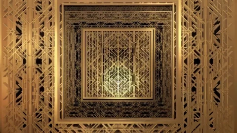 Stock Video Abstract Video Of D Gold Plates Live Wallpaper for PC - Free Live Wallpaper
