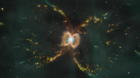 Stock Video Abstract Yellow Nebula Shapes In Space Live Wallpaper for PC - Free Live Wallpaper