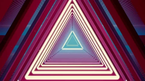 Stock Video Abstract Wavy Surfaces Formed By Luminous Polygons Live Wallpaper for PC - Free Live Wallpaper