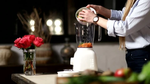Stock Video Adding Chopped Food To A Blender Live Wallpaper for PC - Free Live Wallpaper