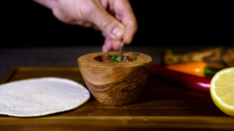 Stock Video Adding Salsa To A Meal Live Wallpaper for PC - Free Live Wallpaper
