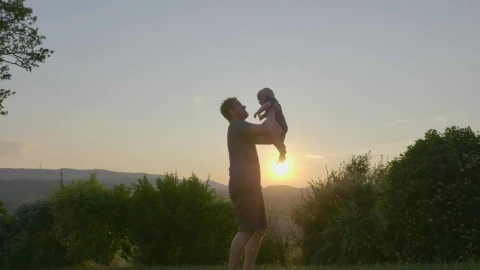 Stock Video Adorable Baby Outside At Sunset Live Wallpaper for PC - Free Live Wallpaper