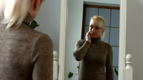 Stock Video Adult Woman Looking In The Mirror Live Wallpaper for PC - Free Live Wallpaper