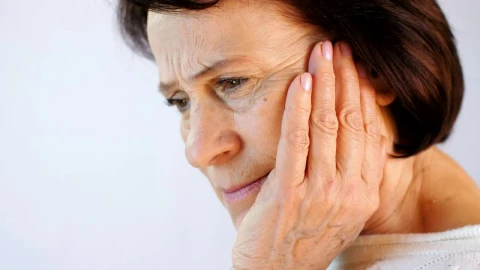 Stock Video Adult Woman With Hand On Head Gesturing Pain Live Wallpaper for PC - Free Live Wallpaper