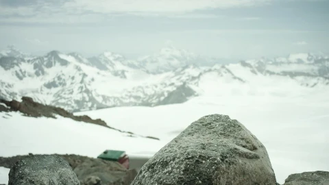 Stock Video Adventurer On A Snow Capped Mountain Live Wallpaper for PC - Free Live Wallpaper