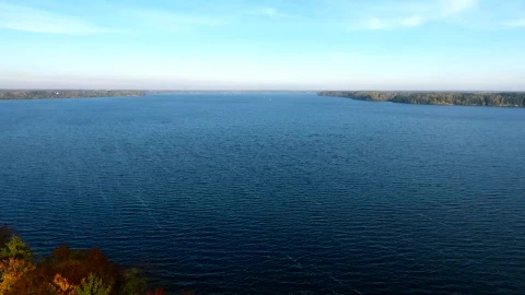 Stock Video Aerial Flight Over A Lake Live Wallpaper for PC - Free Live Wallpaper