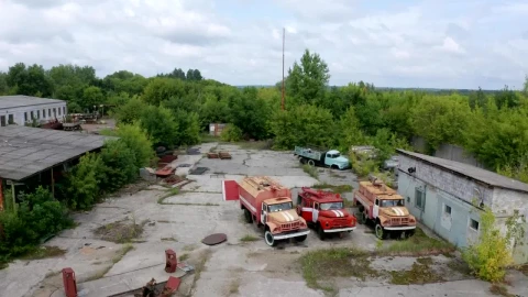 Stock Video Aerial Footage Of An Abandoned Workshop Live Wallpaper for PC - Free Live Wallpaper
