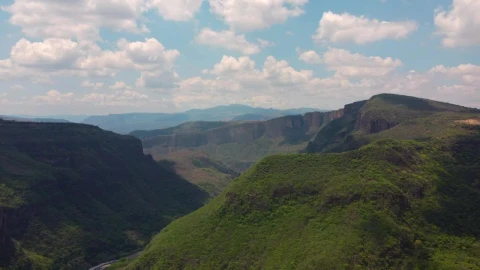 Stock Video Aerial Landscape Of A Canyon Covered With Vegetation Live Wallpaper for PC - Free Live Wallpaper