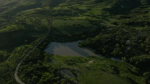 Stock Video Aerial Look At A Natural Landscape On A Sunny Day Live Wallpaper for PC - Free Live Wallpaper