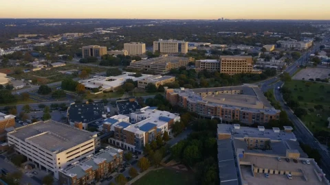 Stock Video Aerial Panorama Of An Apartments Area In A City Live Wallpaper for PC - Free Live Wallpaper