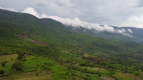 Stock Video Aerial Panorama Over A Mountainous Relief Full Of Vegetation Live Wallpaper for PC - Free Live Wallpaper