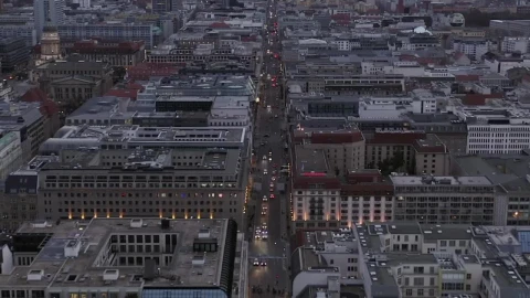 Stock Video Aerial Panoramic Shot Of A Busy Avenue In Berlin Live Wallpaper for PC - Free Live Wallpaper