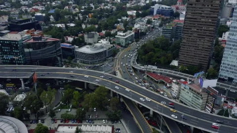 Stock Video Aerial Shot Of A Busy Avenue In The City Live Wallpaper for PC - Free Live Wallpaper