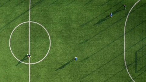 Stock Video Aerial Shot Of A Soccer Match Live Wallpaper for PC - Free Live Wallpaper