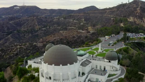 Stock Video Aerial Shot Of The Griffith Observatory Live Wallpaper for PC - Free Live Wallpaper
