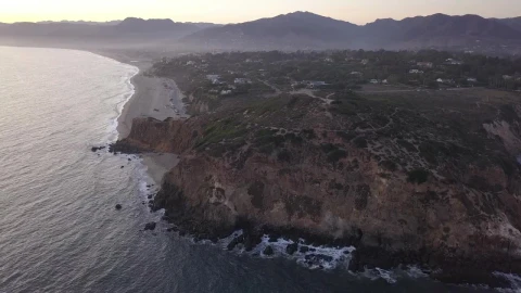 Stock Video Aerial Shot Of The Malibu Coast In California Live Wallpaper for PC - Free Live Wallpaper