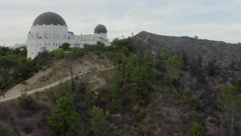 Stock Video Aerial Shot Of The Observatory On The Mountain Live Wallpaper for PC - Free Live Wallpaper