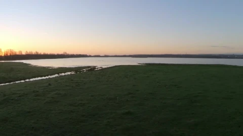 Stock Video Aerial Shot Over Floodlands Live Wallpaper for PC - Free Live Wallpaper