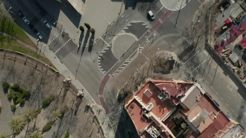 Stock Video Aerial Top Shot Of Barcelona Close Up Live Wallpaper for PC - Free Live Wallpaper