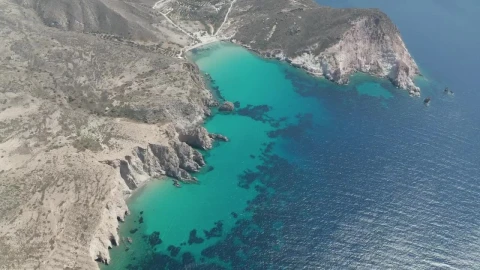 Stock Video Aerial View Of A Bay With Crystal Clear Blue Water Live Wallpaper for PC - Free Live Wallpaper