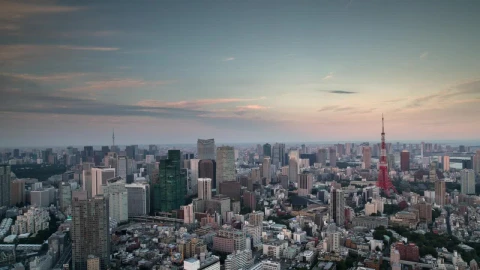 Stock Video Aerial View Of A City During The Night Live Wallpaper for PC - Free Live Wallpaper