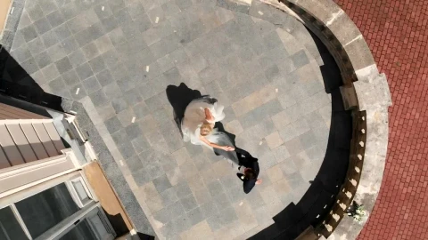Stock Video Aerial View Of A Couple Dancing At A Wedding Live Wallpaper for PC - Free Live Wallpaper