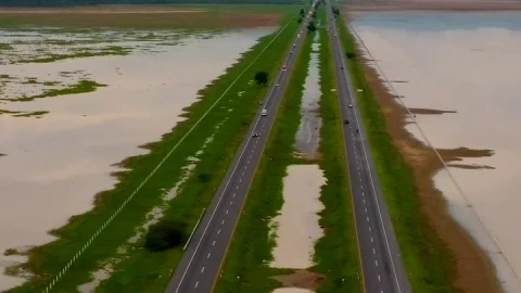 Stock Video Aerial View Of A Couple Of Roads With Cars Live Wallpaper for PC - Free Live Wallpaper