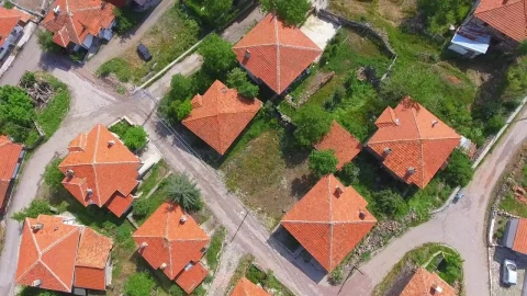 Stock Video Aerial View Of A Cute Town Live Wallpaper for PC - Free Live Wallpaper