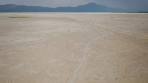 Stock Video Aerial View Of A Dry Lagoon Live Wallpaper for PC - Free Live Wallpaper