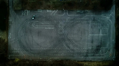 Stock Video Aerial View Of A Drifting Car Live Wallpaper for PC - Free Live Wallpaper