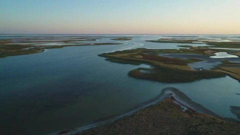 Stock Video Aerial View Of A Lake With Unusual Islands Live Wallpaper for PC - Free Live Wallpaper