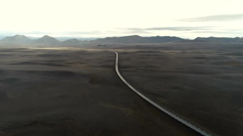 Stock Video Aerial View Of A Road And The Mountains Live Wallpaper for PC - Free Live Wallpaper