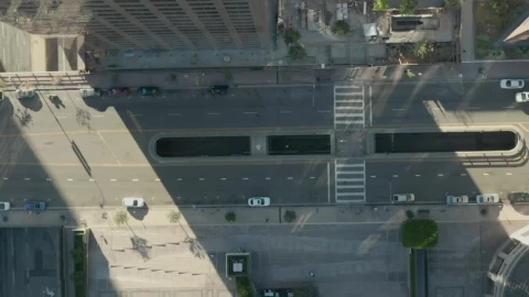 Stock Video Aerial View Of An Avenue In La With Low Traffic Live Wallpaper for PC - Free Live Wallpaper