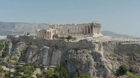 Stock Video Aerial View Of Athens Ruins Live Wallpaper for PC - Free Live Wallpaper