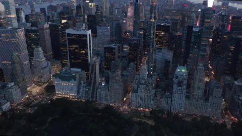 Stock Video Aerial View Of Buildings In Front Of Central Park Live Wallpaper for PC - Free Live Wallpaper