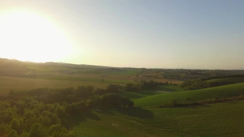 Stock Video Aerial View Of Sunny Countryside Farm Fields Live Wallpaper for PC - Free Live Wallpaper