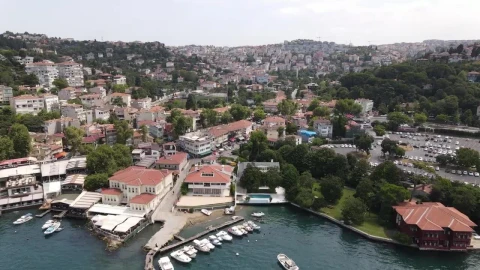 Stock Video Aerial View Of The Shore Of Istanbul City Live Wallpaper for PC - Free Live Wallpaper