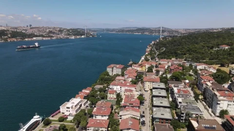 Stock Video Aerial View Of The Shore Of Istanbul Live Wallpaper for PC - Free Live Wallpaper