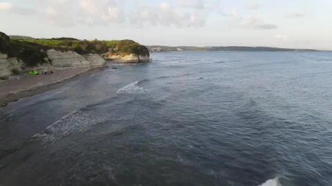 Stock Video Aerial Walk Along A Rocky Coast Live Wallpaper for PC - Free Live Wallpaper