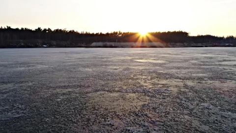 Stock Video Aerial Walk Over A Frozen Lake Live Wallpaper for PC - Free Live Wallpaper
