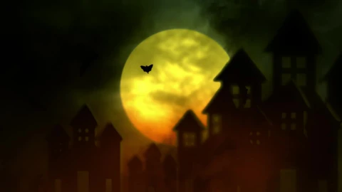 Stock Video Bats Flying In A Mysterious Night Live Wallpaper For PC - Free Live Wallpaper