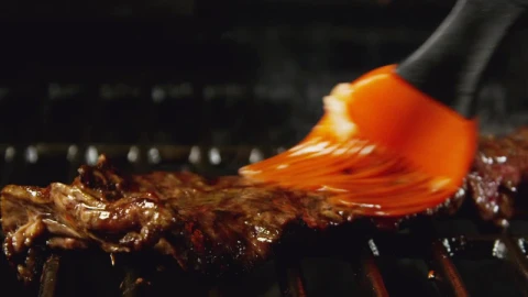 Stock Video Basting A Steak On The Grill Live Wallpaper For PC - Free Live Wallpaper