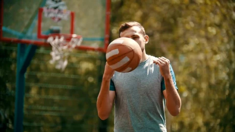 Stock Video Basketball Player Turns And Scores Portrait Live Wallpaper For PC - Free Live Wallpaper