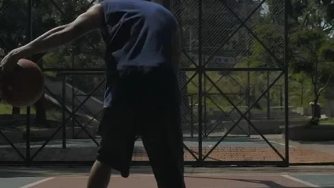 Stock Video Basketball Player Dribbling Then Dunking Live Wallpaper For PC - Free Live Wallpaper