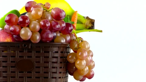 Stock Video Basket Full Of Different Kind Of Fruit Live Wallpaper For PC - Free Live Wallpaper