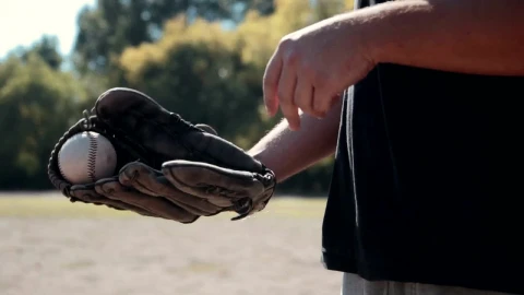 Stock Video Baseball Player Tossing The Ball Into The Glove Live Wallpaper For PC - Free Live Wallpaper